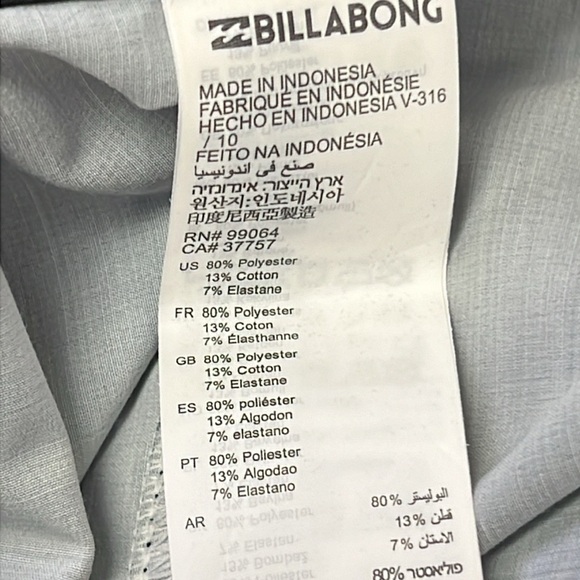 NWT Billabong All Day Pro 18” Striped Board Shorts Size 38 - Picture 7 of 8